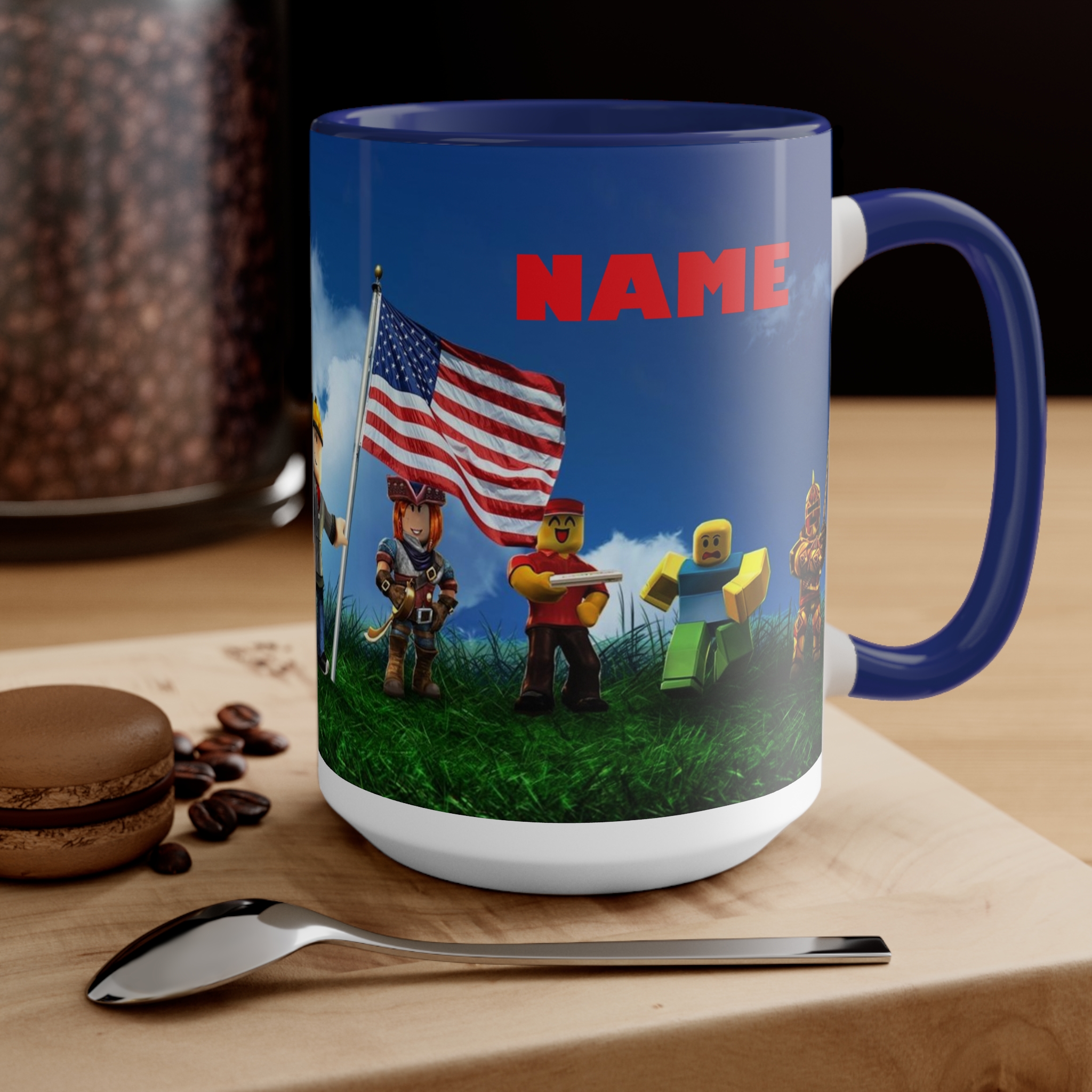 Get your morning started with the Roblox Man Face Cup - BigBuckle